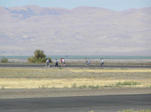 Drivers on course walk through