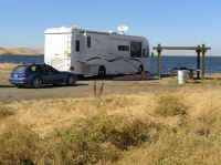 Picnic table shelter makes a nice drying area for wetsuits