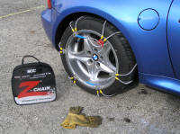 The Z Chains test fitted on the M Coupe.