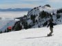 PC104461 Snowboarder over Tahoe.