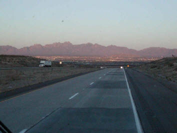 Approaching El Paso.
