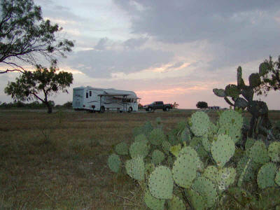 Sunset at San Angelo State Park.