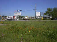 Maneuvering the RV into this little space occupied by Noah's was, uh, interesting.