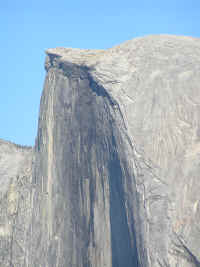 With binoculars we spotted a few climbers on Half Dome, which is a shorter, but in some ways even more challenging climb than El Capitan