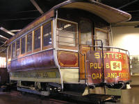 One of several classic cable cars.