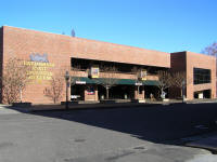 The really fancy California State Railroad Museum building.