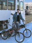First stop in Reno was to pick up a pair of folding bikes I'd tracked down via the internet.