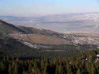 We could see the Hilton looming large on the outskirts of Reno far below.