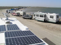 No hookups at Bird Island Basin so we lived off solar power.