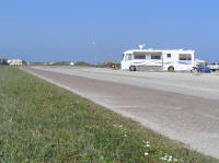 Our campsite was remarkably like a parking space.