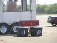 Best time on Day 1 was about 3.7 seconds off the pace.  Got within 2.8 seconds on Day 2, a little more respectable