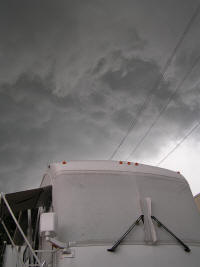 This sure looked like it was gonna turn into a funnel cloud and suck us up into the sky